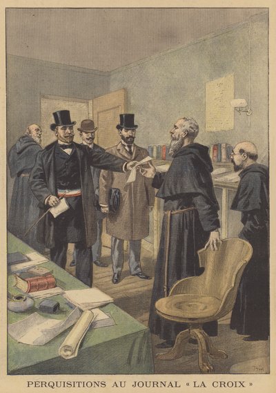 Perquisition des bureaux du journal La Croix - French School